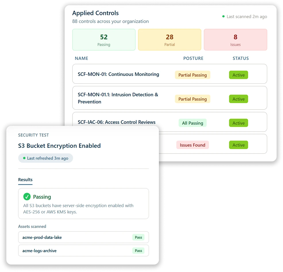 Applied Controls dashboard